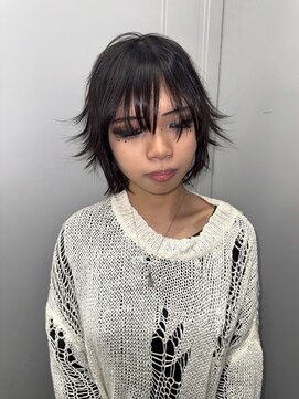 レコ 渋谷(LECO) レイヤーシャギーカットウルフカット顔周りレイヤー