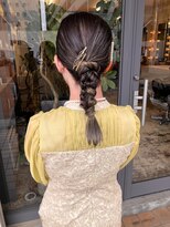 マメ(mame)&nbsp;お呼ばれヘアセット/結婚式/ミディアムロング