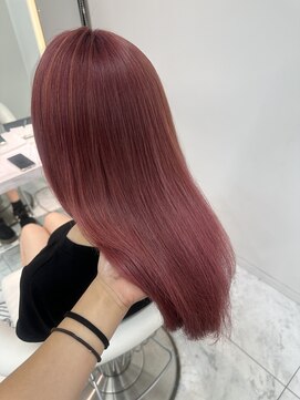 ロンドルピナス 小倉(Lond Lupinus) ミディアムヘア暗めカラー/デザインカラー/フェイスフレーミング