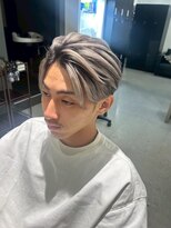 メンズサロン キング 心斎橋店(Men’s salon K!ng) ホワイトメッシュ/ツイスト/ツイスパ/パーマ/メンズ/眉毛/心斎橋
