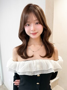 レア 表参道(L'ea) ミディアムヘア暗めカラーグランマッシュデザインカラー