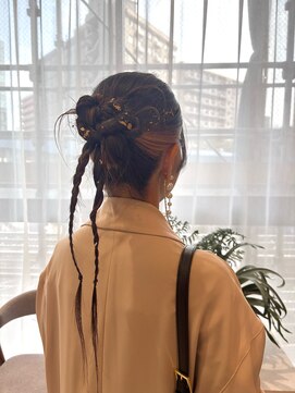オン キャナルシティ博多前店(on) 【中里恵梨】アップスタイル/ヘアセットカチモリヘア/結婚式ヘア