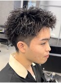 テーパーフェードスパイキーパーマアクティブショート
