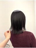 グレージュ　アッシュグレー　暗髪　ダークグレー
