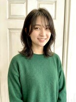 アロマヘアルーム 横浜店(AROMA hair room) 前髪/イメチェン/髪質改善/ダークトーン/くびれミディアム/横浜