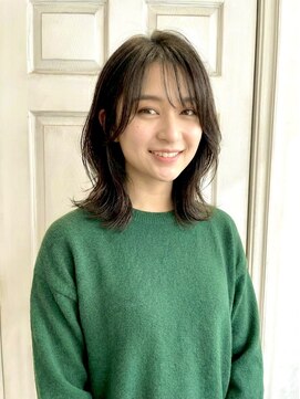アロマヘアルーム 横浜店(AROMA hair room) 前髪/イメチェン/髪質改善/ダークトーン/くびれミディアム/横浜