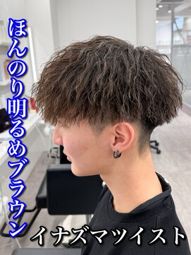 Men’s salon ROOST 南堀江店 Men'sカット/Men'sパーマ【5/4 NEW OPEN(予定)】 刈り上げセンターパート/波巻きツイストスパイラル/南堀江