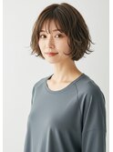 ショートカット20代30代40代前髪あり面長丸顔ショートボブ