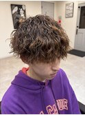 波巻きパーマ/マッシュ/メンズパーマ