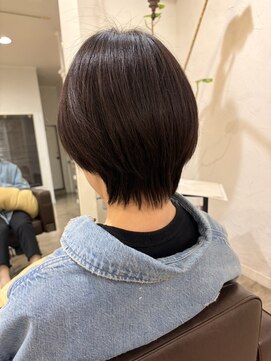 アストラール 大曽根店(astrale) #酸性ストレート #髪質改善 #ショートヘア #丸みショート