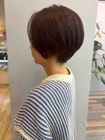 アトリエ タキ(atelier.taki)&nbsp;顔周りカット ショートカット 大人ボブ ダークブラウン 髪質改善
