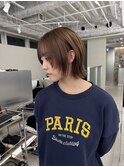 ブリーチ/ブロンド/レイヤーカット/ハッシュカット/栄