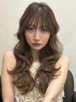 ナンバー ノード 渋谷(N° node) レイヤーカット/韓国風巻き髪/ベージュブラウン