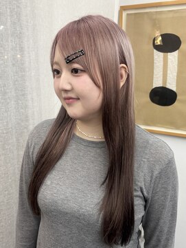 シベルバレー 横浜(sibell) ロングレイヤーカット顔周りレイヤーウルフハッシュカット韓国