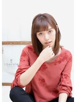 リバレイト(liberate) 【liberate】ワンカールが可愛い小顔ミディアム