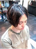 #センターパート#アンニュイ#メンズボブ#hommehair2nd櫻井