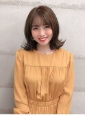 絶対カワイイRIKAヘアースタイル 前髪あり外ハネミディアム