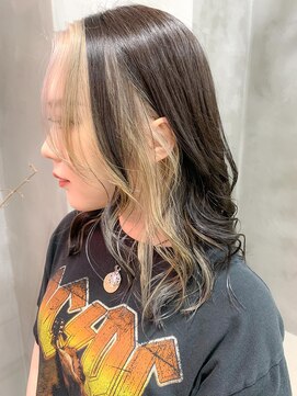 テトヘアー(teto hair) 前髪ハイライト、インナーカラー、ローライト、ツートーンカラー