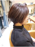浦和ショートヘアショートカット韓国白髪ぼかし白髪染めボブ