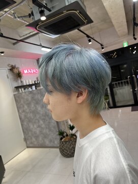 クリーム(CREAM) 韓国風マッシュ/ブルーカラー