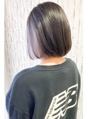ボブ×インナーカラー シルバーパープル