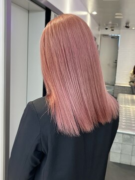 ゲーム 原宿店(GAME) ダブルカラーミルクティーピンクベージュカラーケアブリーチ韓国