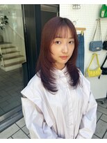 アクアオモテサンドウ(ACQUA omotesando) ☆ブリーチなしダブルカラーピンクブラウンカラーレイヤーカット