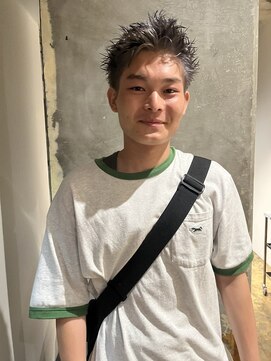 ハマモト ブリーチ　メンズショート