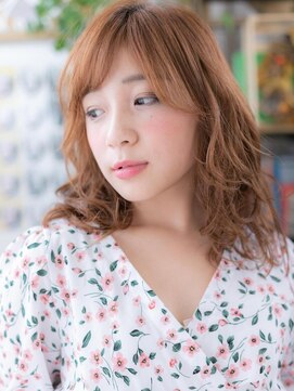 カバーヘア ブリス 上尾西口店(COVER HAIR bliss) アシンメトリー外国人風暖色系カラーボブルフh3上尾20代30代40代