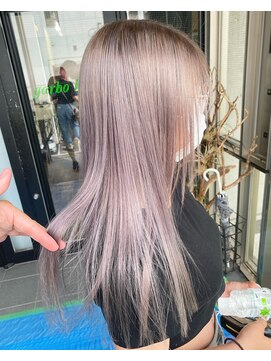 ガルボ ヘアー(garbo hair) #ガルボ#ハイトーン#エクステ#ブリーチ#プルエクステ#10代#20代