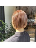 【ハイトーンが映える！ツヤ感と束感のある】ミニボブstyle