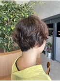 クセを活かしたショートスタイル
