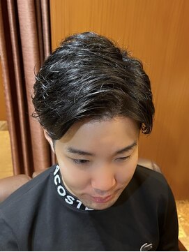 ヘアモード キクチ 銀座店 銀座 理容室 メンズカット 毛流れパーマ