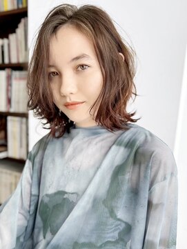 ベチカ(vetica) ニュアンスウルフボブ/ウルフカット/オレンジベージュ