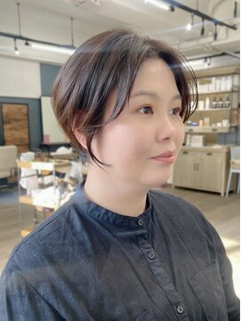 ルアン 上通り(ruen) ハンサムショート ショート 熊本美容室 ruen 右田莉奈