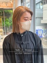 アミー 駒澤(Ammy komazawa) ボブ/ブロンド/ダブルカラー