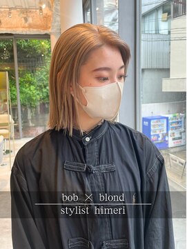 アミー 駒澤(Ammy komazawa) ボブ/ブロンド/ダブルカラー