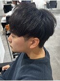 メンズマッシュパーマニュアンスパーマナチュラルパーマ刈り上げ