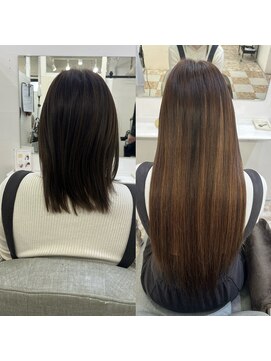 ハイエクステンション 京都駅前店(Hi-Extension) グラデーションブラウン@dresser____201