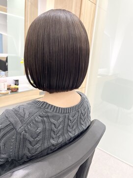 クシュ 本川越店(kusyu...) イメチェンホワイトブロンド外ハネボブ美髪ワイドバング韓国黒髪