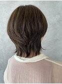 透明感カラー×ショートボブ