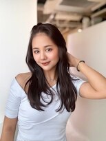 アマトウキョウ アユンチェ(AMA TOKYO×AYUNCHE)&nbsp;韓国ヘア　2wayバング  レイヤーカット くびれヘア  顔周り