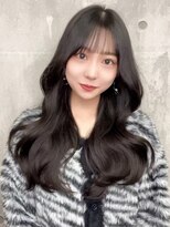 スターズレイ 本川越(STARS ray)&nbsp;シースルーバング 韓国風 グレージュ 顔周りカット 大人ガーリー