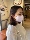 ピンクバイオレットインナーカラー