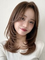 シャルムバイケンジ(Charm.by KENJE)&nbsp;銀座ミディアム小顔レイヤー20代30代40代髪質改善ハイライト