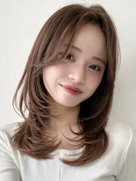 シャルムバイケンジ(Charm.by KENJE) 銀座ミディアム小顔レイヤー20代30代40代髪質改善ハイライト