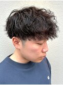 メンズ刈り上げツイストスパイラルパーマ