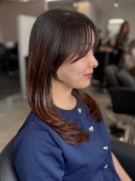 ジエクトカナウ 梅田 【顔周り似合わせカット】チョコレートブラウン