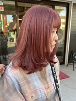 ラック 津田沼(LUCK)&nbsp;ピンクとレイヤーカット/ケアブリーチダブルカラー