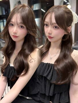 シティ(CITY) 韓国ヘア　顔まわりカット　レイヤーカット　ベージュ